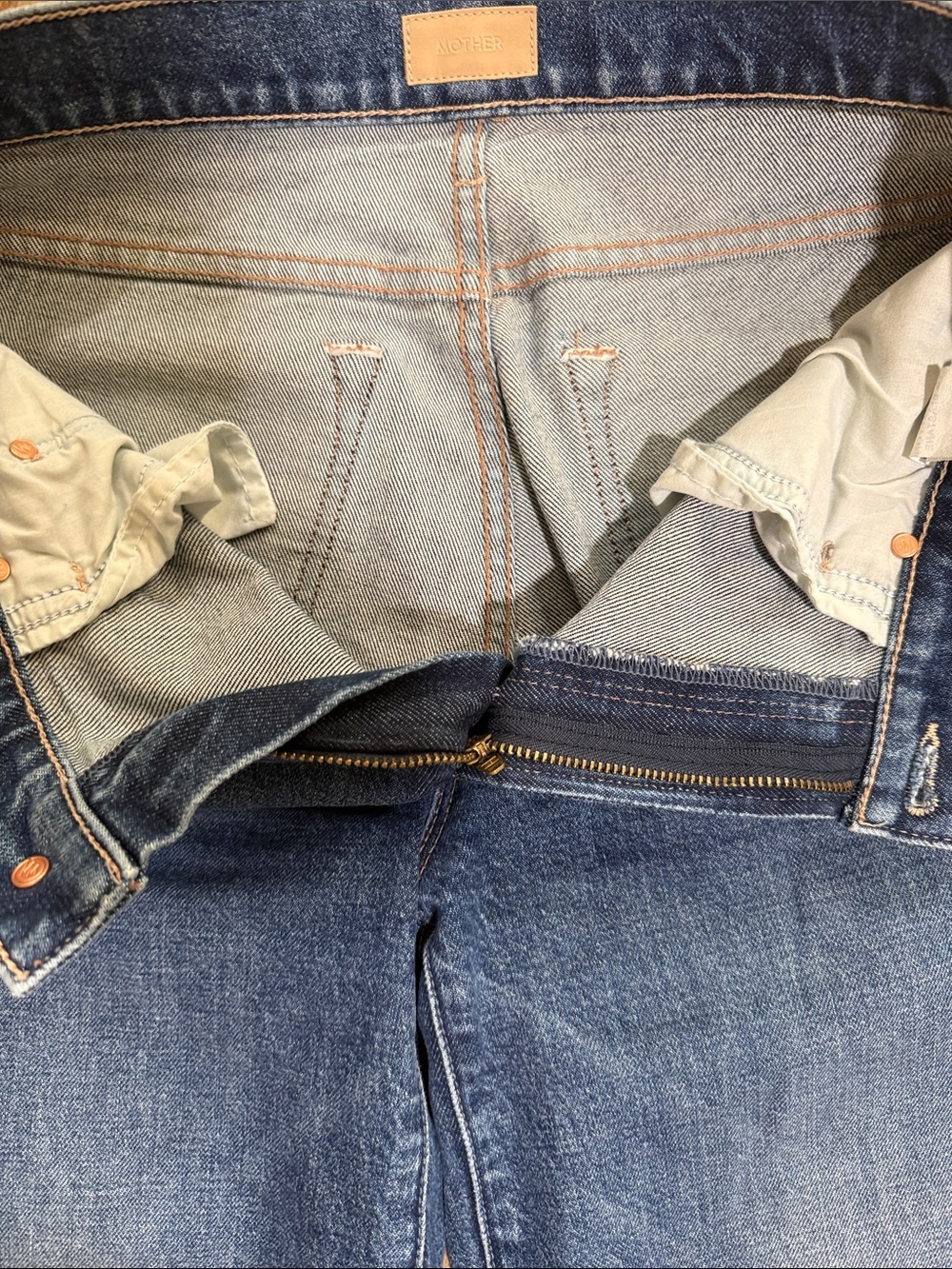 Mother Wide Leg Women's Jeans size 26, stone blue - Picture 7 of 10